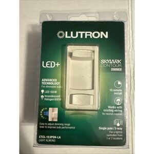 New Lutron Skylark Contour  Dimmer- Light Almond ( CTCL-153PDH-LA ) 3 Way
